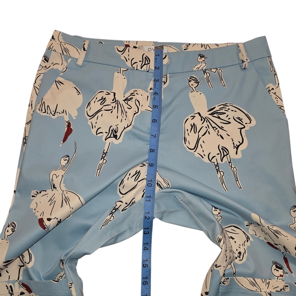 OVI Light Blue Illustrated Ballerina Print Pants – Size M - Picture 9 of 13